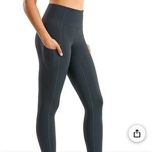 Crz yoga high waisted pocket melanite 25”